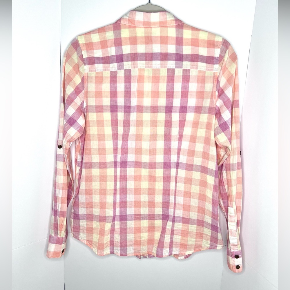 The North Face Long Sleeve Plaid Button Down, M - Picture 2 of 7